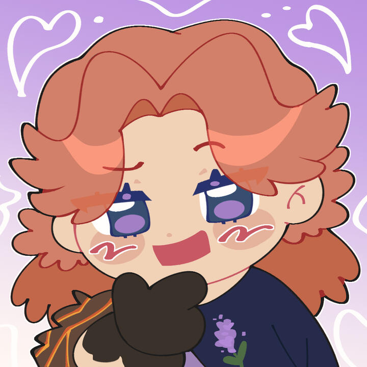 Chibi Icon| 5 x 5 in (2025) I drew a friend&#39;s character in chibi style as an icon for her social media Clip Studio Paint