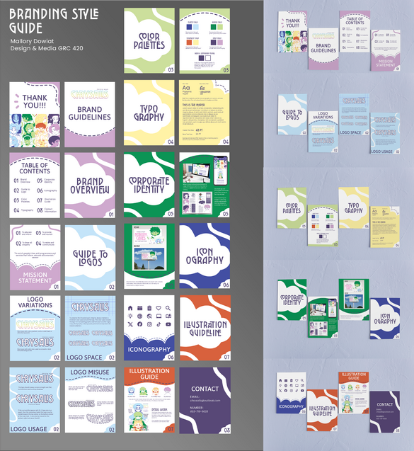 Illustrated Magazine Branding Style Guide | 19x15 in (2025) Clip Studio Paint, Adobe Photoshop, Adobe InDesign